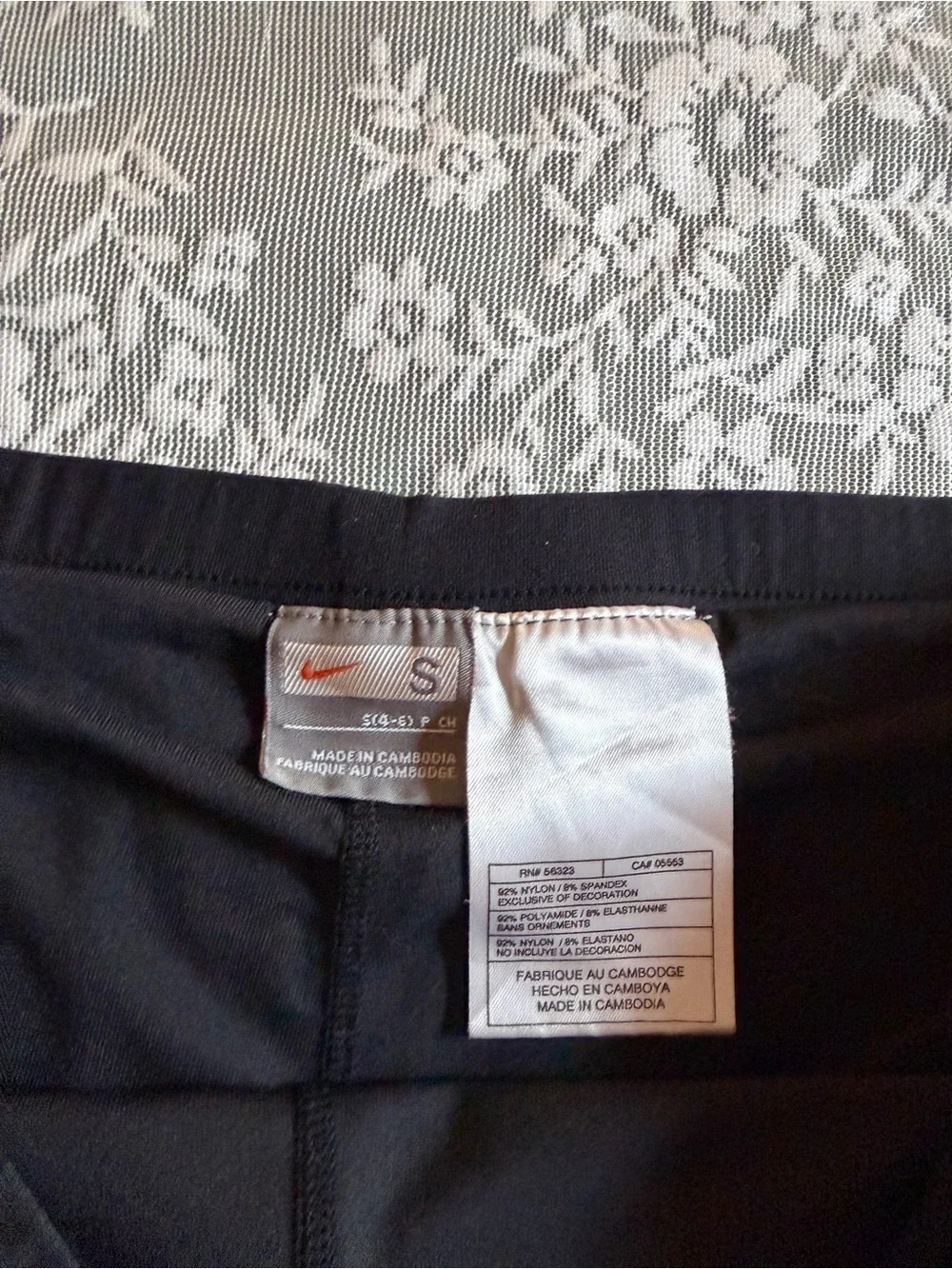 Nike Black Mini Skirt with Pink Trim